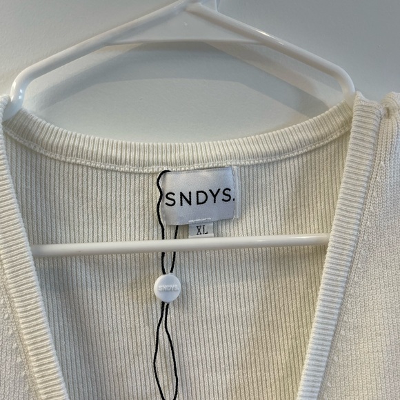 REVOLVE Cream Sleeveless Cardigan - Picture 4 of 4